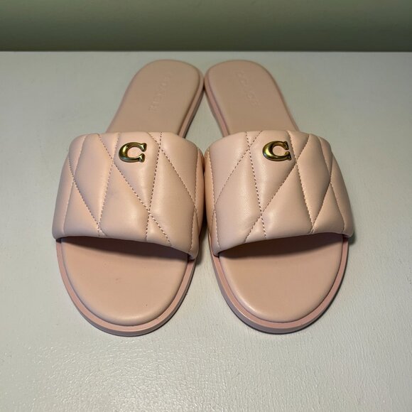 Coach Holly Quilted Leather Sandal - Picture 4 of 14